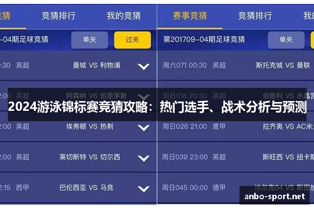 2024游泳锦标赛竞猜攻略：热门选手、战术分析与预测